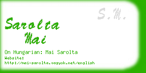 sarolta mai business card